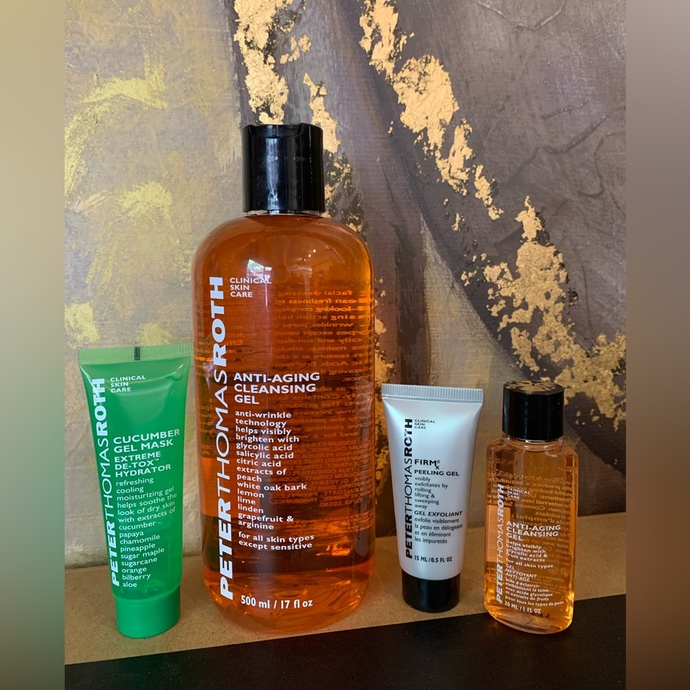 NEW Peter Thomas Roth Anti-Aging Cleansing Gel (Super Size) + 3 Deluxe Samples